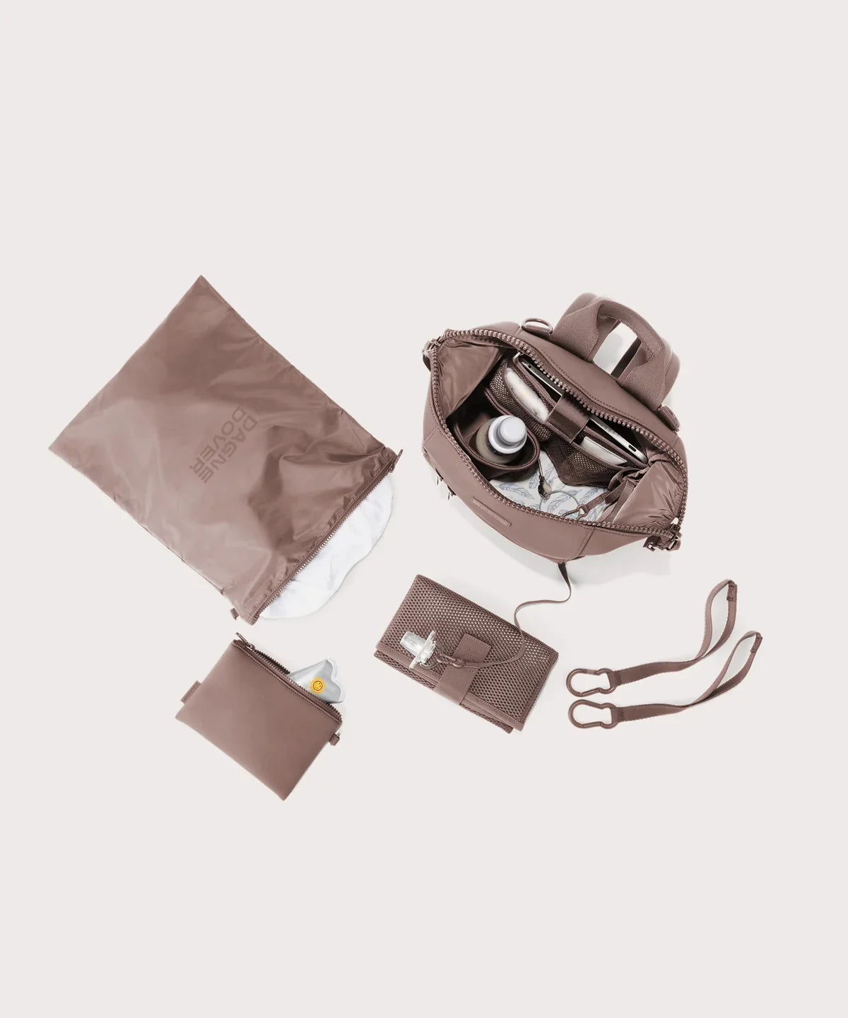 Indi Diaper Backpack in Dune, Small