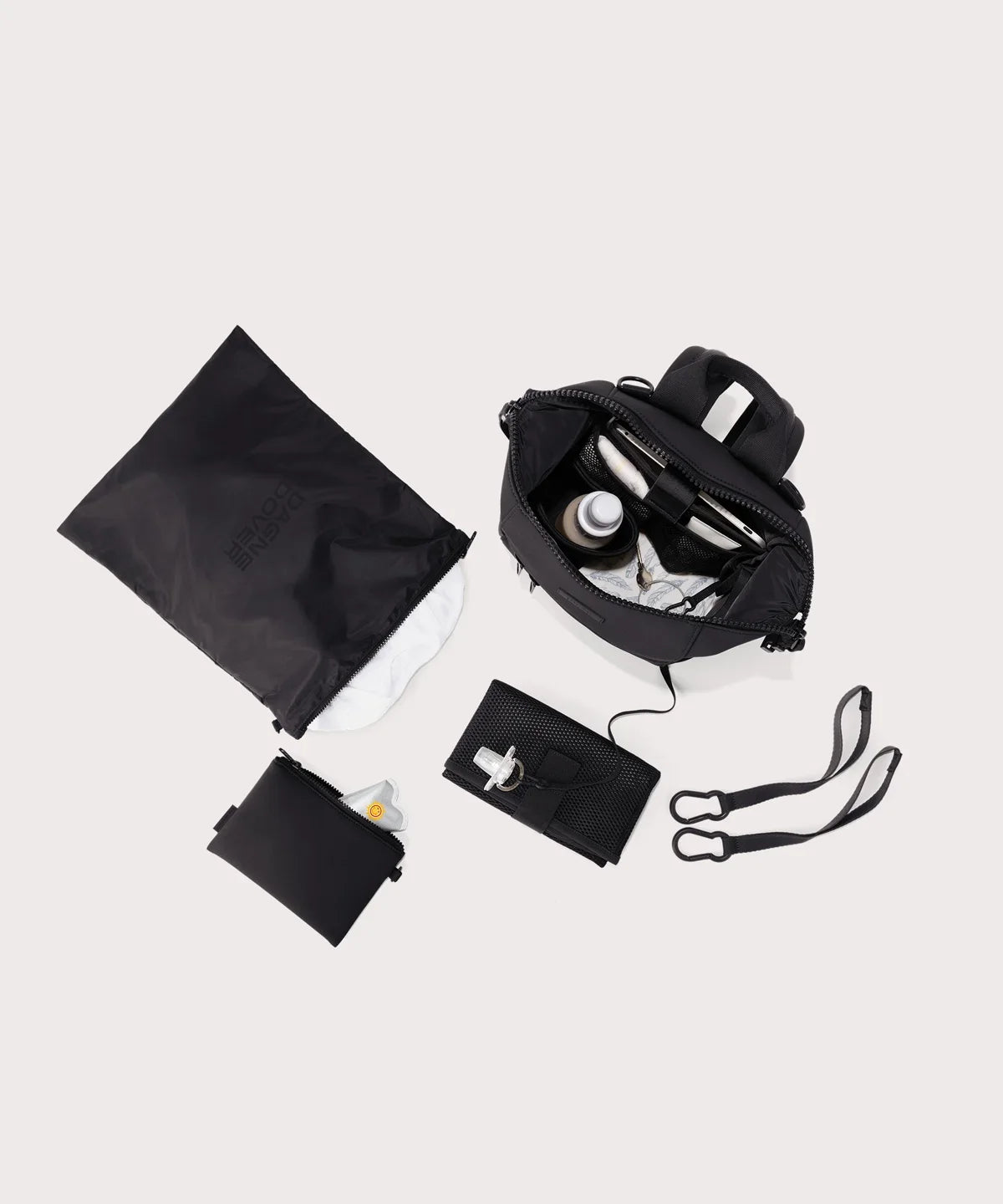 Indi Diaper Backpack in Onyx, Small