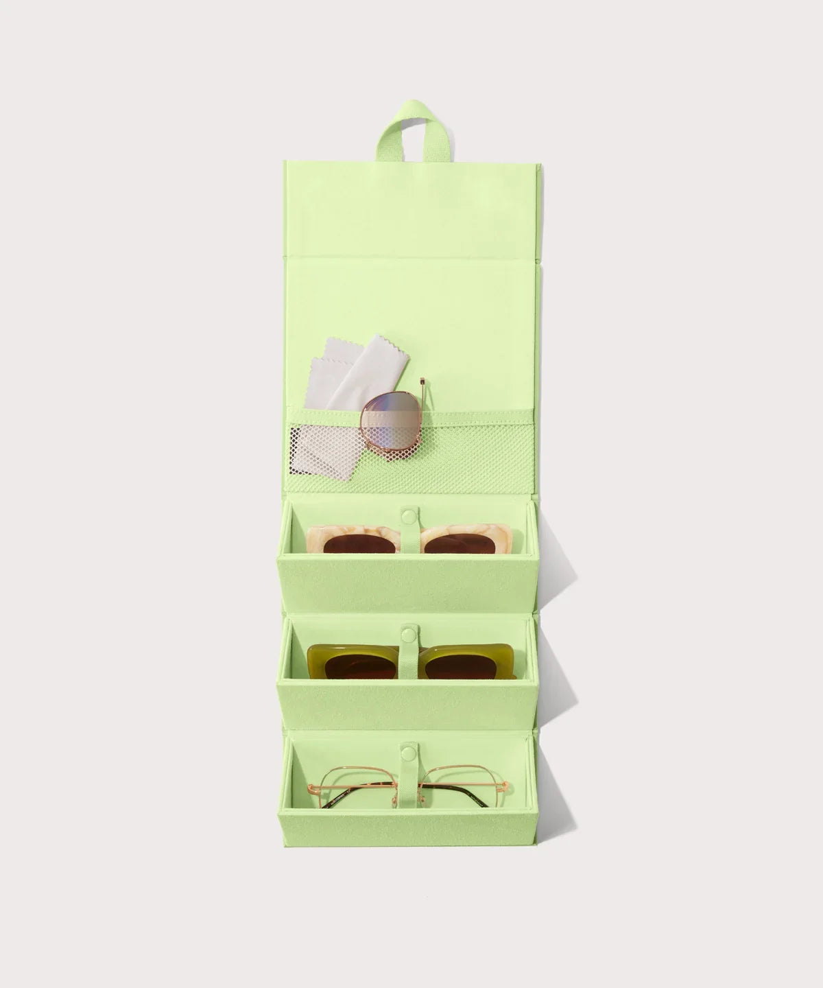 Remi Glasses Case in Matcha Latte