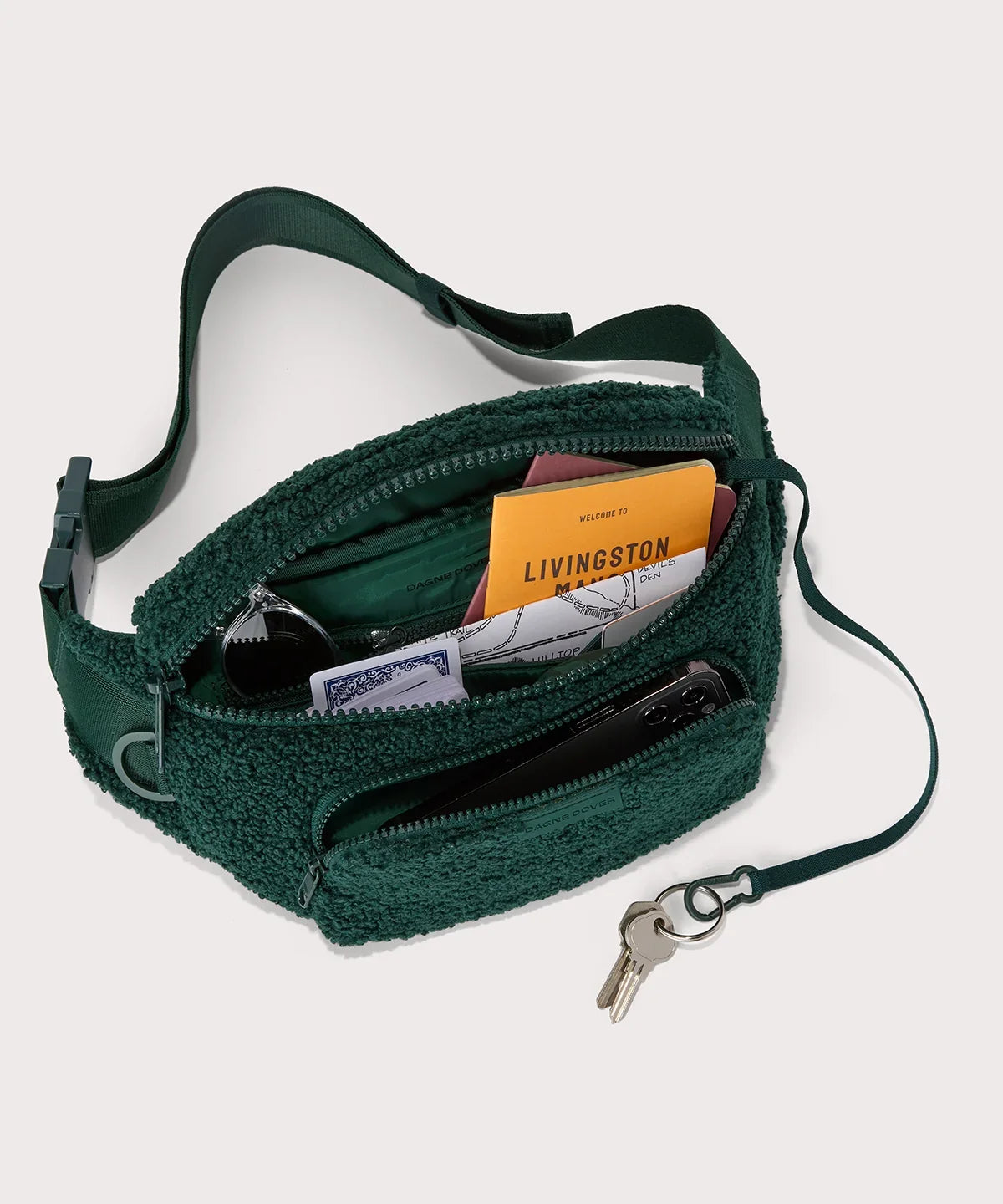 Jax Large Fanny Pack in Cypress Shearling