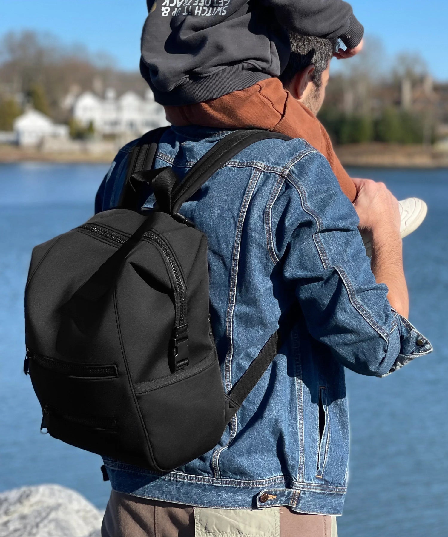Indi Diaper Backpack in Onyx, Medium