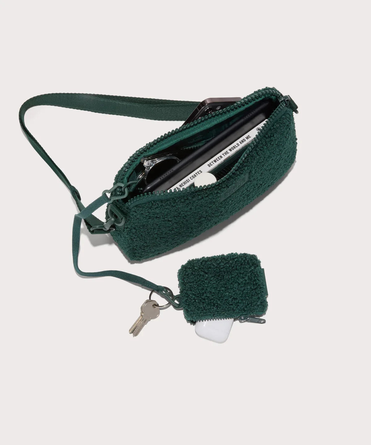 Nora Shoulder Bag in Cypress Shearling